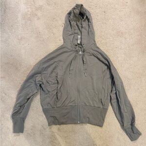 Athleta Green Zip-Up Hoodie